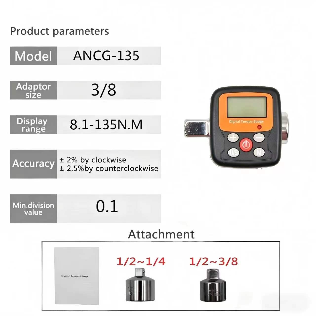 1/4'' 3/8'' 1/2 Company Direct - Torque Wrench Digital review and price