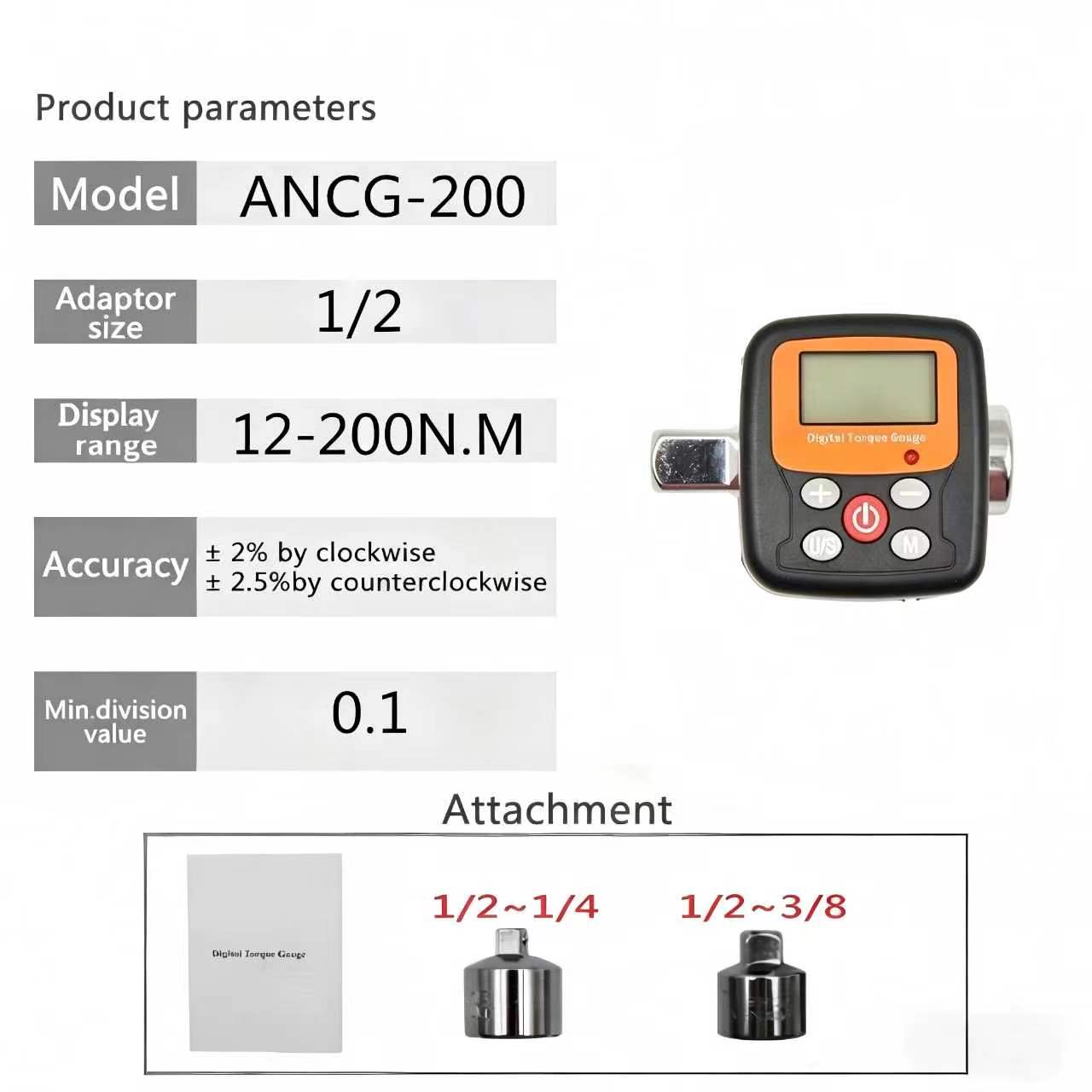 1/4'' 3/8'' 1/2 Company Direct - Torque Wrench Digital review and price
